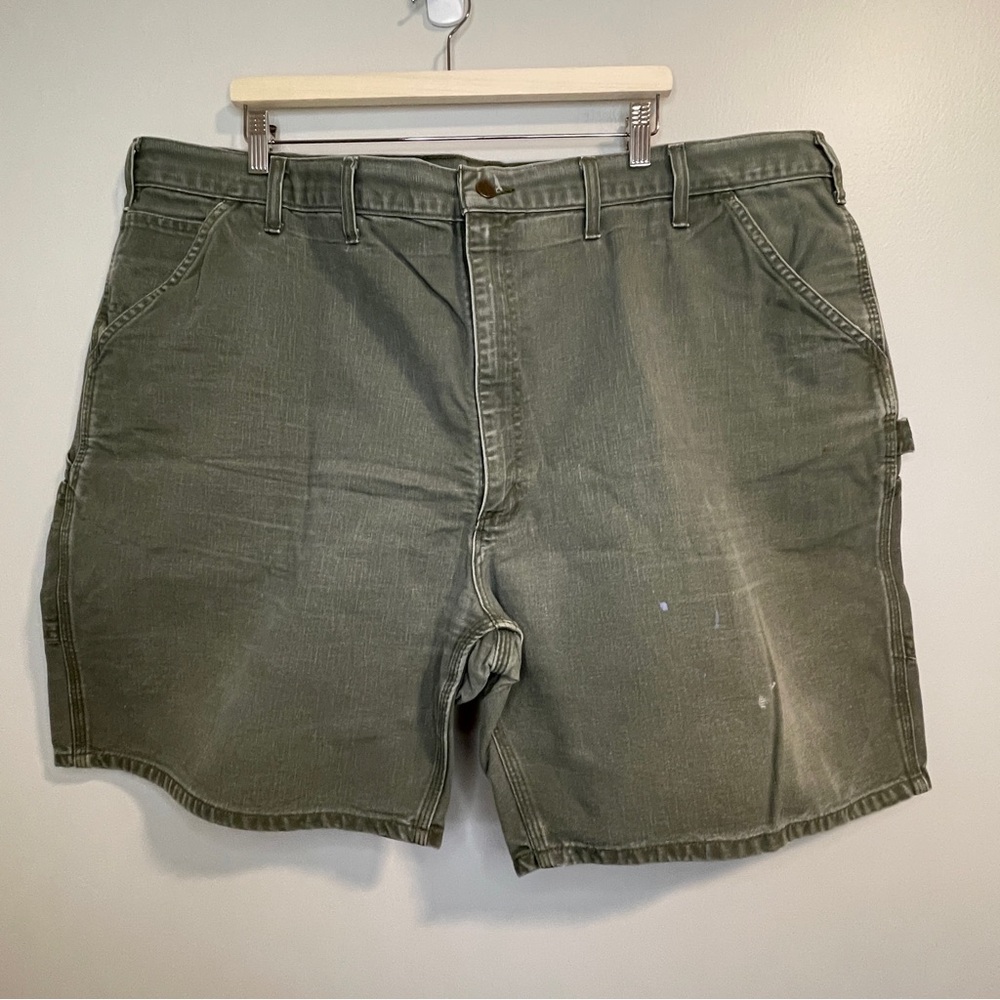 Carhartt Shorts Men's 48 Green Cargo Hose Canvas